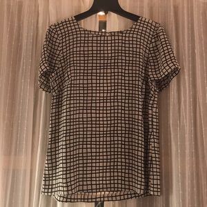 Black & White Geometric Blouse